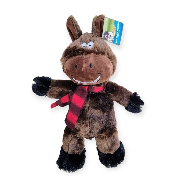 NEW Holiday Horse Retriever Squeaky Toy Plush Dog Toy - Picture 3 of 15